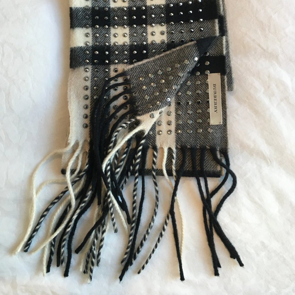 Burberry Cashmere Studded Scarf